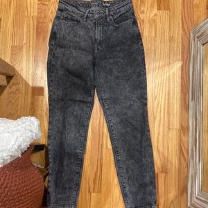 Old navy high rise OG straight blackish/gray jeans